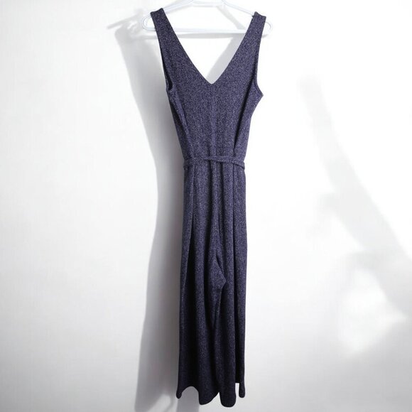 Gap Ribbed Belt-Tie V Neck Knitted Wide Leg Sleeveless Jumpsuit Size Medium - Picture 4 of 7